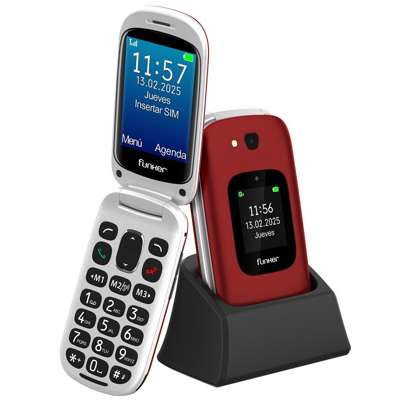 E350 Max Audio 3 Plus 4G Teléfono con tapa Rojo E350 Max Audio 3 Plus 4G Teléfono con tapa Rojo