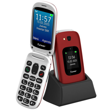 E350 Max Audio 3 Plus 4G  Teléfono con tapa  Rojo