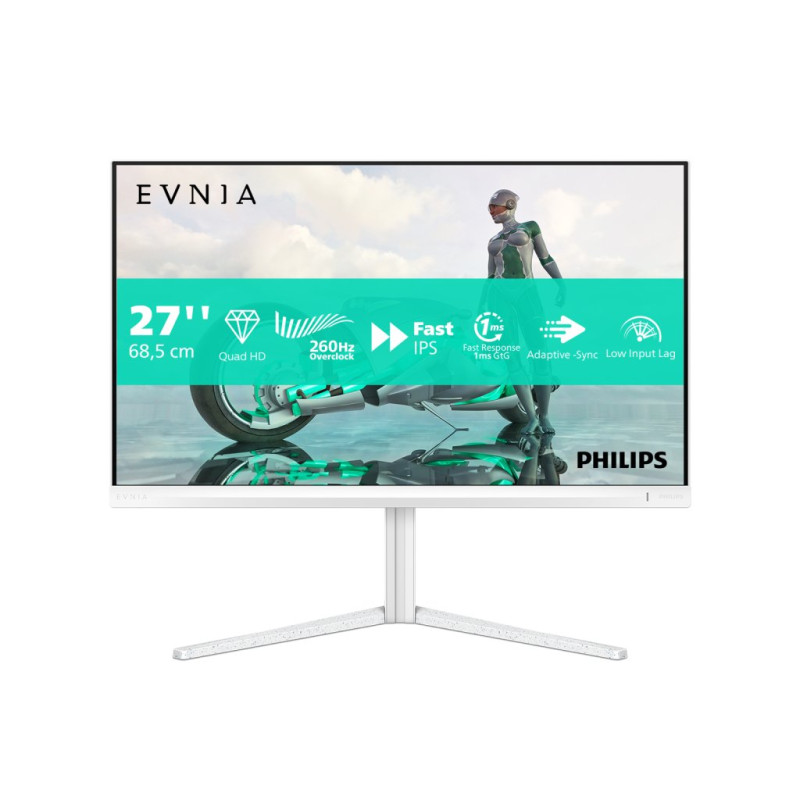 Evnia 27M2N3501PA/00 pantalla para PC 68,6 cm (27) 2560 x 1440 Pixeles Quad HD LCD Blanco