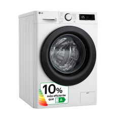 Lavadora LG F4WR5010A6W, 10kg, 1400rpm, A-10%, Bla