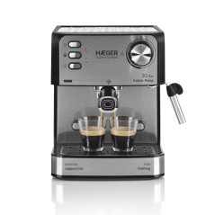 Cafetera Expresso Haeger CM85B011A, 20Bar, 1,60L