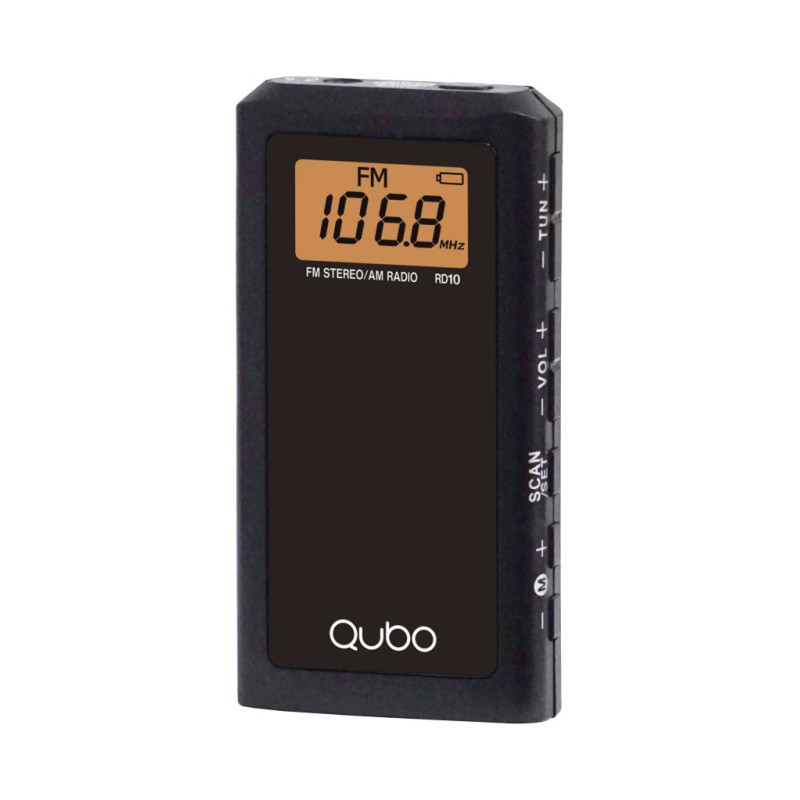 RADIO BOLSILLO QUBO RD10 AURICULAR INCLUIDO RADIO BOLSILLO QUBO RD10 AURICULAR INCLUIDO