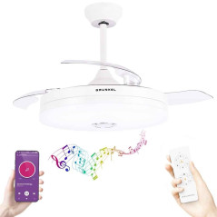 Ventilador Techo Grunkel SKYWIND42BT2, aspas Retra