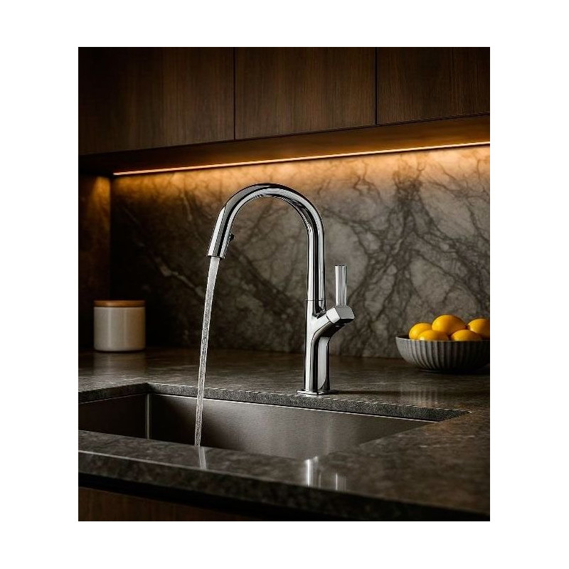 Grifo monomando Nova FR41, extraible, modelo grey Grifo monomando Nova FR41, extraible, modelo grey