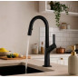 Grifo monomando Nova FR41GM, extraible, gunmetal, Grifo monomando Nova FR41GM, extraible, gunmetal,