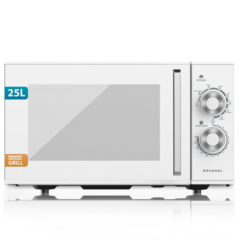 Microondas Grunkel MWG20MG, 20L, 700W, Grill, Blan Microondas Grunkel MWG20MG, 20L, 700W, Grill, Blan