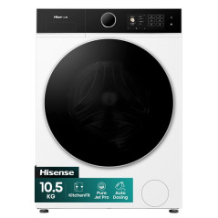 Lavadora Hisense WF5I1045BWQ, 10,5kg, 1400rpm, A-4