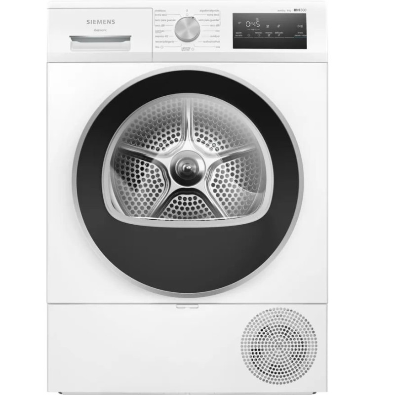 Secadora Siemens WT45HV00ES, 8kg, D, blanco, displ Secadora Siemens WT45HV00ES, 8kg, D, blanco, displ
