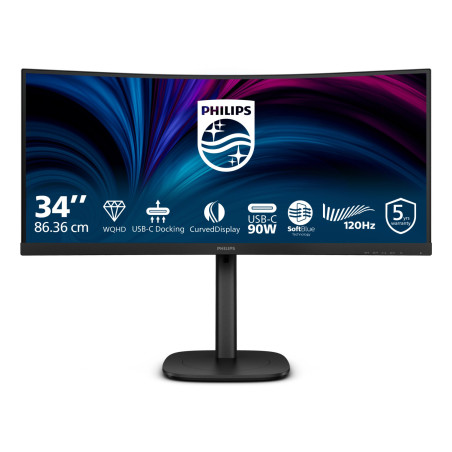 3000 series 34B2U3600C/00 pantalla para PC 86,4 cm (34) 3440 x 1440 Pixeles Wide Quad HD LCD Negro