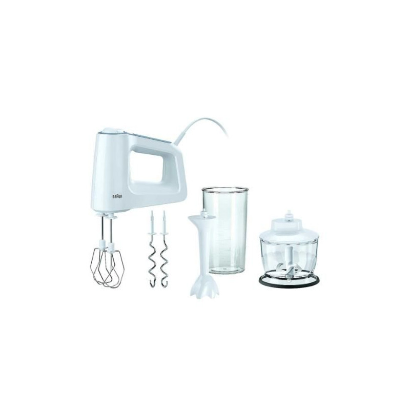 Batidora Amasadora Braun HM3135WH, 500W, 5VELOC., Batidora Amasadora Braun HM3135WH, 500W, 5VELOC.,