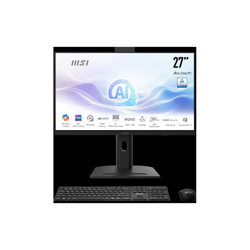 MSI AIO MODERN AM273Q AI 1UM-055ES. 27 IPS 2560x1440 (WQHD) 100HZ. INTEL ULTRA 7 155H. INTEL IRIS XE GRAPHICS.DDR5 32GB (16G*2). MSI AIO MODERN AM273Q AI 1UM-055ES. 27 IPS 2560x1440 (WQHD) 100HZ. INTEL ULTRA 7 155H. INTEL IRIS XE GRAPHICS.DDR5 32GB (16G*2).