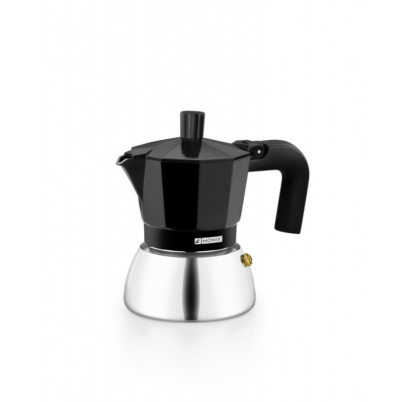 Cafetera induction Monix M863003, inox black 3 taz Cafetera induction Monix M863003, inox black 3 taz