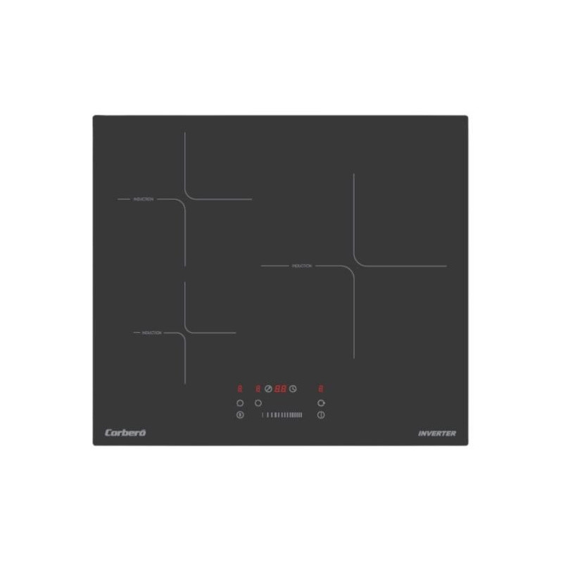 Induccion Corbero CCIM374, 3 Zonas, 60cm Induccion Corbero CCIM374, 3 Zonas, 60cm
