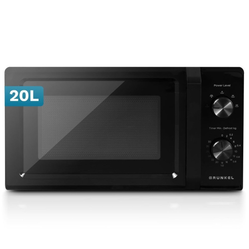 Microondas Grunkel MW20MN, 20L, 700W, Negro, Microondas Grunkel MW20MN, 20L, 700W, Negro,