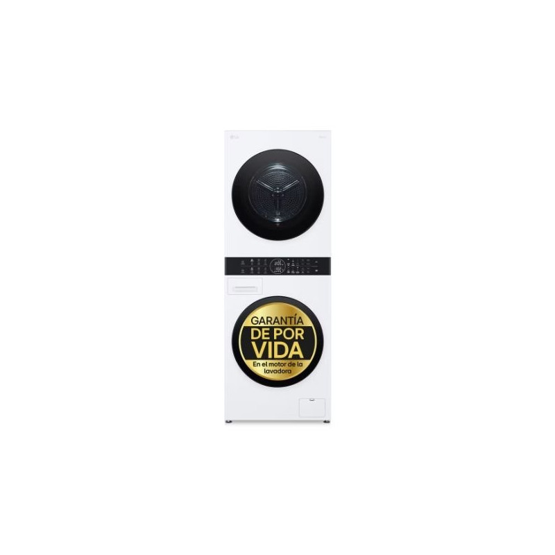 Lavasecadora LG WashTower WT1210WWF, 12/10kg, 1400
