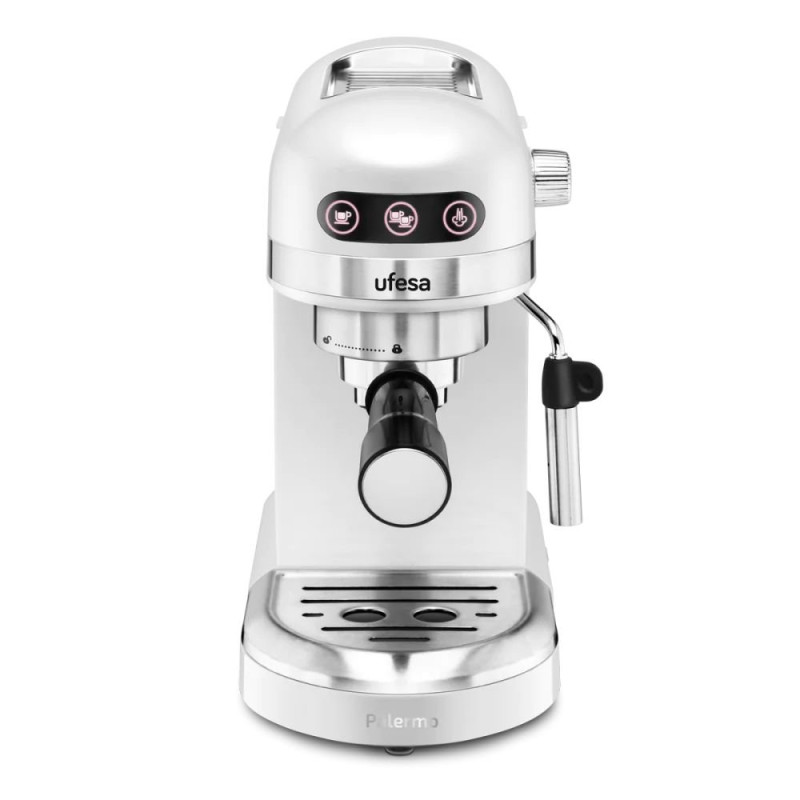 Cafetera espresso Ufesa PALERMOWHITE, 20 bares, 1, Cafetera espresso Ufesa PALERMOWHITE, 20 bares, 1,