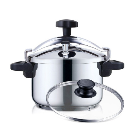 Olla Presion Haeger PC8SS023A, 10L, Inox