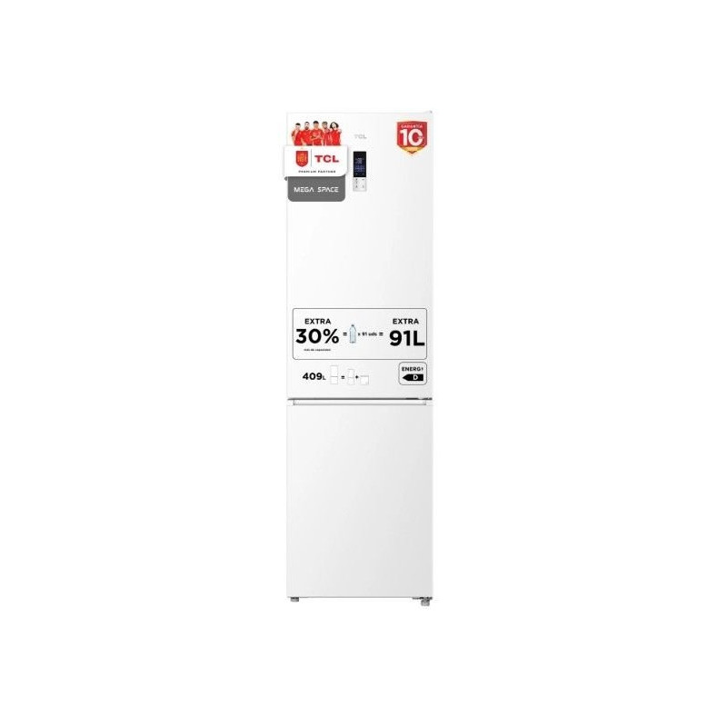 Combi TCL RP409BWE1EU, 185x60cm, E, Mega Space Combi TCL RP409BWE1EU, 185x60cm, E, Mega Space
