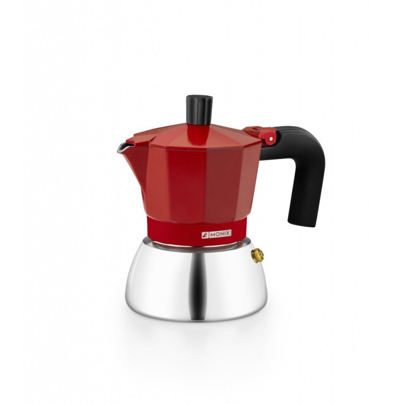 Cafetera Monix M863103 3T Induction Inox RED Cafetera Monix M863103 3T Induction Inox RED