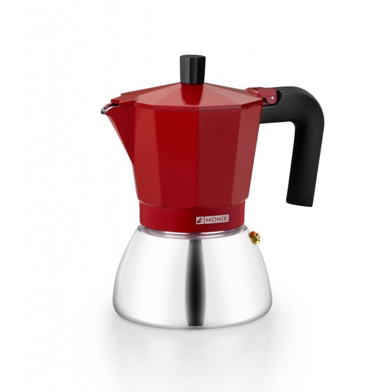 Cafetera Monix M863109 9T Induction Inox RED Cafetera Monix M863109 9T Induction Inox RED