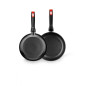 Lote 2 sartenes Monix M270030, cherry, 20-24cm Lote 2 sartenes Monix M270030, cherry, 20-24cm