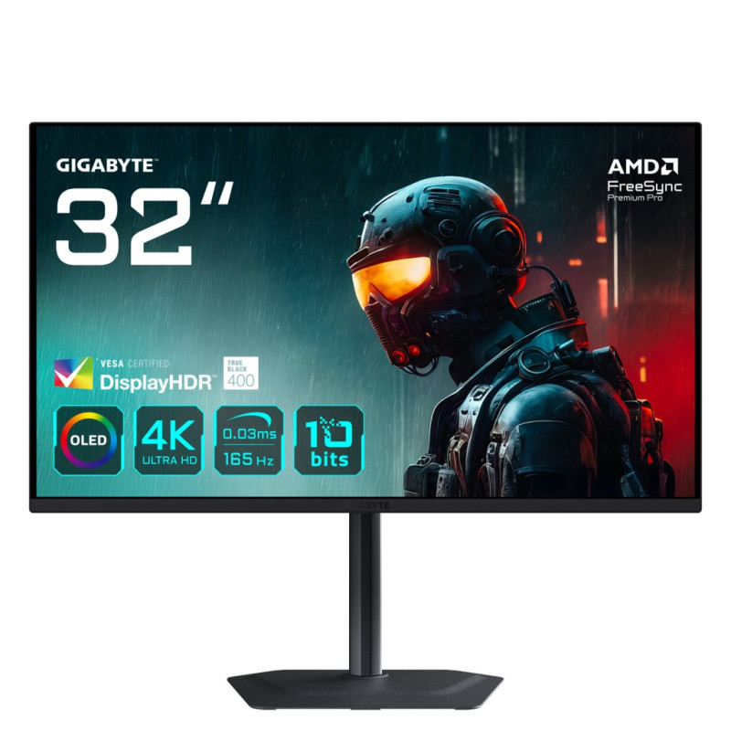 MO32U 31,5 Monitor Gaming OLED 4K UHD - 3840 x 2160, 165Hz, 0.03ms, 250 cd/m², Display HDR True Black 400, HDMI 2.1, DisplayPort MO32U 31,5 Monitor Gaming OLED 4K UHD - 3840 x 2160, 165Hz, 0.03ms, 250 cd/m², Display HDR True Black 400, HDMI 2.1, DisplayPort