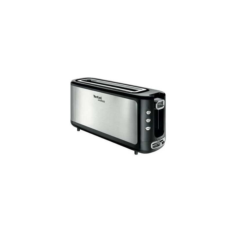 Tostador Tefal TL305E, inox, 1000w, ranura larga Tostador Tefal TL305E, inox, 1000w, ranura larga