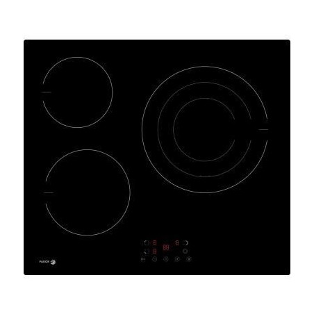 Vitroceramica Fagor 3VFT30AC, 3 zonas, 60cm