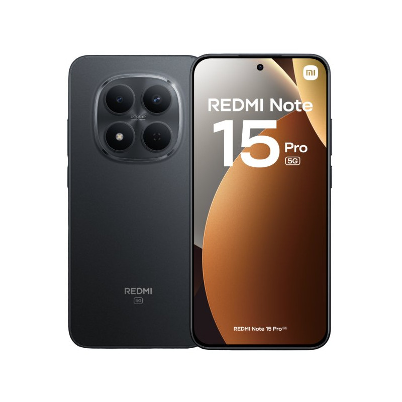 Redmi Note 15 Pro 5G 17,4 cm (6.83) SIM doble USB Tipo C 12 GB 512 GB 6580 mAh Negro Redmi Note 15 Pro 5G 17,4 cm (6.83) SIM doble USB Tipo C 12 GB 512 GB 6580 mAh Negro