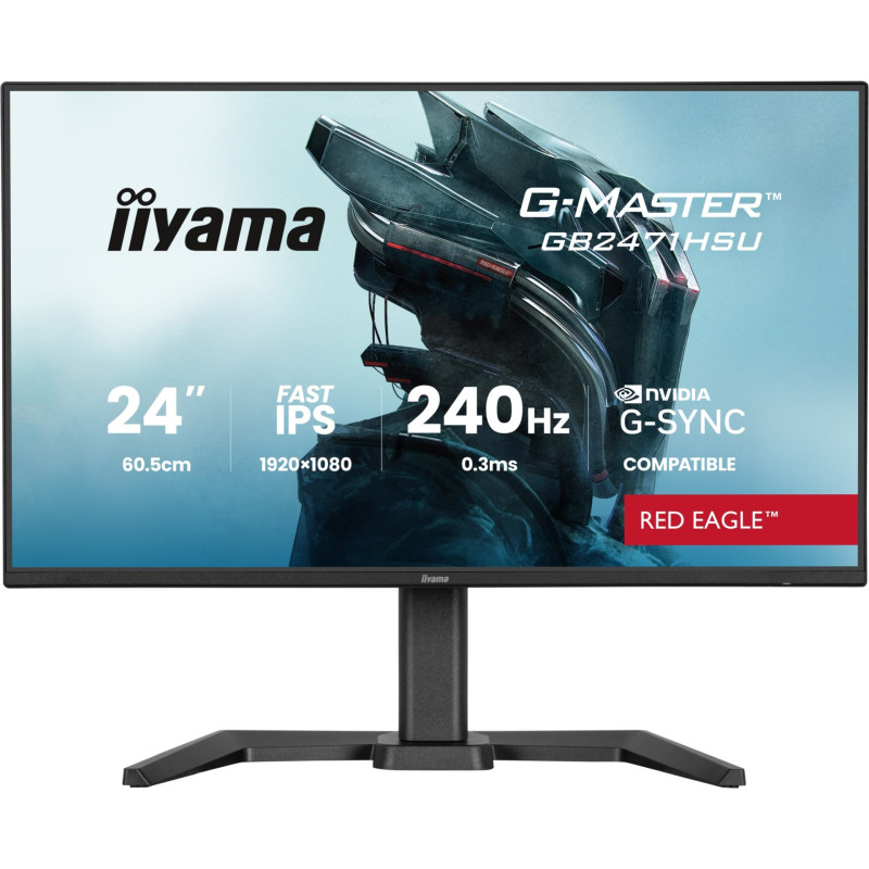 G-MASTER GB2471HSU-B1 pantalla para PC 60,5 cm (23.8) 1920 x 1080 Pixeles Full HD Negro