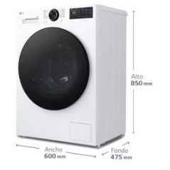 Lavadora LG F2X50S8TLB, 8kg, 1200rpm, A, Steam, AI