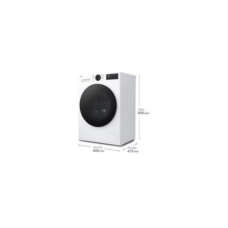 Lavadora LG F2X50S8TLB, 8kg, 1200rpm, A, Steam, AI