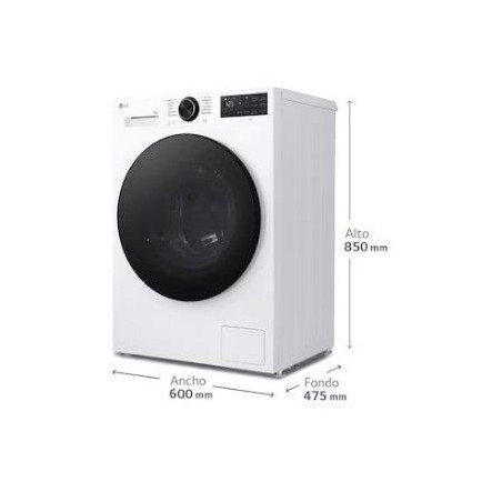 Lavadora LG F2X50S8TLB, 8kg, 1200rpm, A, Steam, AI