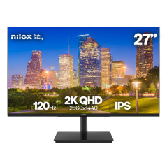 MONITOR 27 2K IPS 120 HZ HDMI Y DP pantalla para PC 68,6 cm (27) 2560 x 1440 Pixeles Quad HD LCD Negro