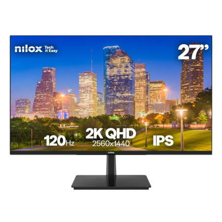 MONITOR 27 2K IPS 120 HZ HDMI Y DP pantalla para PC 68,6 cm (27) 2560 x 1440 Pixeles Quad HD LCD Negro
