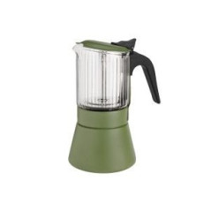 Cafetera Inoxibar BOROSILICATO verde 6 Tazas