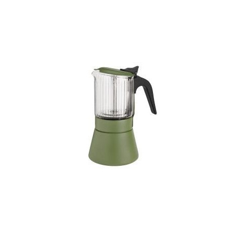 Cafetera Inoxibar BOROSILICATO verde 6 Tazas