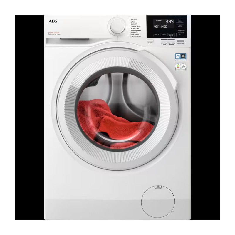 Lavadora AEG LFR7394N2B, 9kg, 1400rpm, A-20% Lavadora AEG LFR7394N2B, 9kg, 1400rpm, A-20%