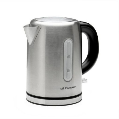 Hervidor Orbegozo KT6023, 1L, 2200W, Inox, 360º
