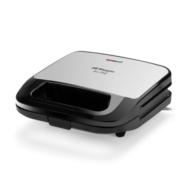 Sandwichera Orbegozo SW7260, 2 unds., inox, placal Sandwichera Orbegozo SW7260, 2 unds., inox, placal