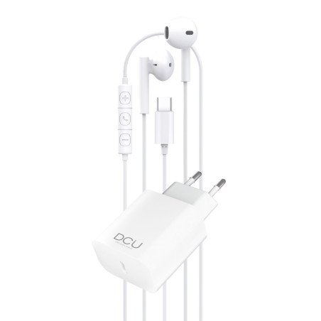 PACK DCU 34151013 AURICULAR TIPO C+CARGADOR20W+CAB