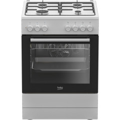Cocina Beko FBE62120WD, 4 fuegos, horno electr