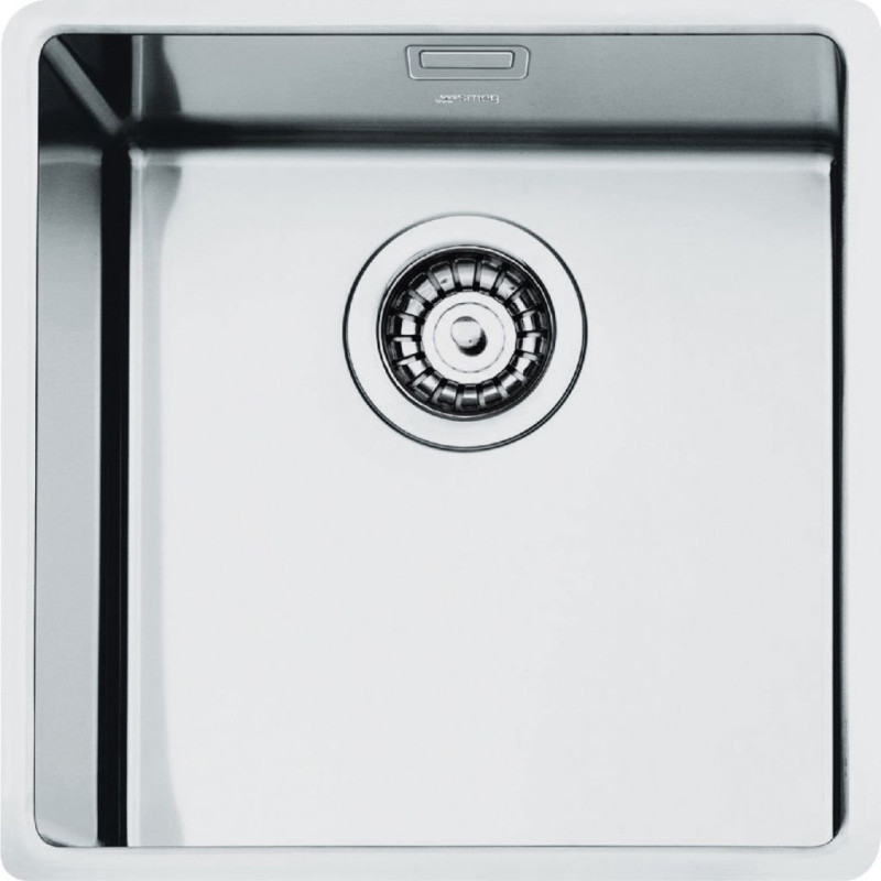 Fregadero Smeg VFU40SFR, 1C, Inox, 40x40x20, R15 Fregadero Smeg VFU40SFR, 1C, Inox, 40x40x20, R15