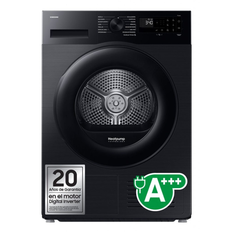 Secadora Samsung DV90DG52A0ABEC, C, 9kg, Negro