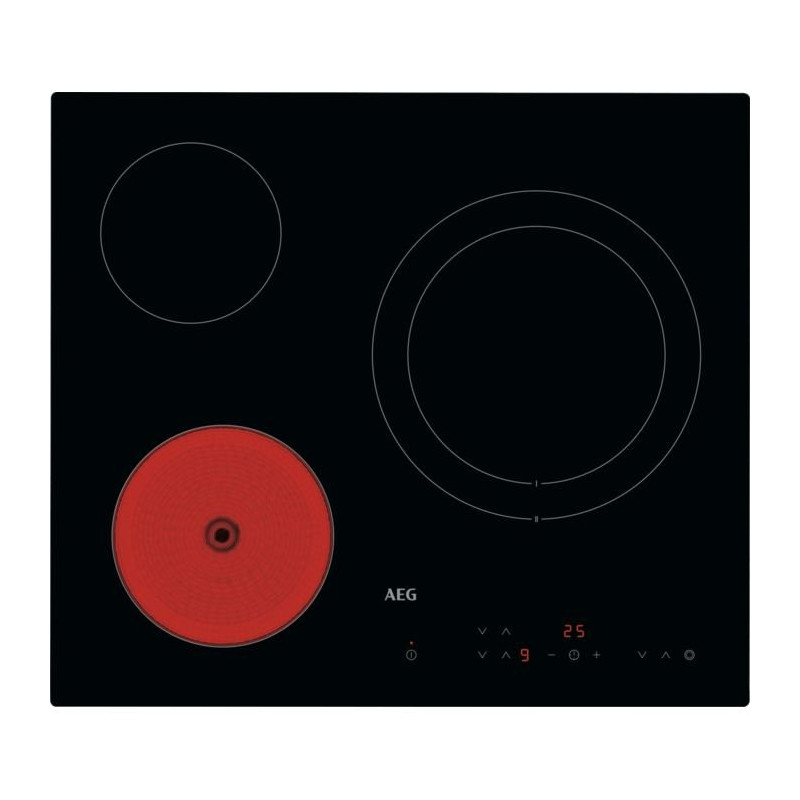 Vitroceramica AEG HRB63321CK, 3 zonas, 60cm Vitroceramica AEG HRB63321CK, 3 zonas, 60cm