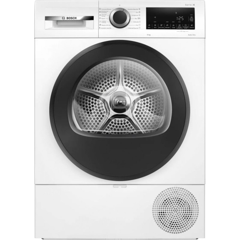 Secadora Bosch WQG24200ES, 9kg, D, Bomba Calor, Bl Secadora Bosch WQG24200ES, 9kg, D, Bomba Calor, Bl