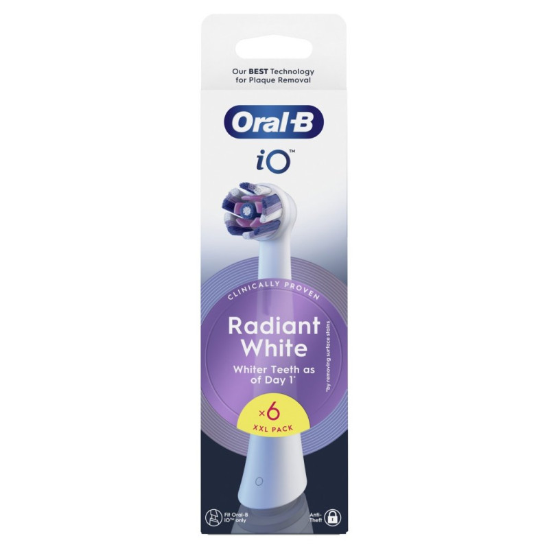 Recambio Dental Braun OralB iO Radiant White x6 Bl Recambio Dental Braun OralB iO Radiant White x6 Bl