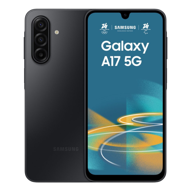 Galaxy A17 5G 17 cm (6.7) Ranura híbrida Dual SIM Android 15 USB Tipo C 4 GB 128 GB 5000 mAh Negro Galaxy A17 5G 17 cm (6.7) Ranura híbrida Dual SIM Android 15 USB Tipo C 4 GB 128 GB 5000 mAh Negro