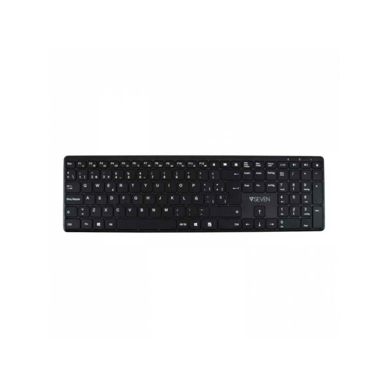 Teclado Seven KW550ESBT, Slim, Bluetooth, 2,4GHz Teclado Seven KW550ESBT, Slim, Bluetooth, 2,4GHz
