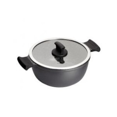 Olla Inoxibar 18169, absolut black 32cm tapa crist